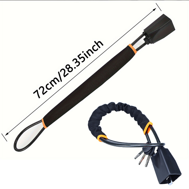 Sigurnosni protuprovalni sustav automobila Pojačana čelična sajla Višenamjenska brava za upravljač s podesivom sigurnosnom kopčom Brava za automobil