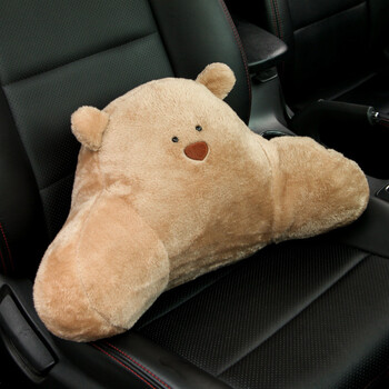 Cute Bear Ζώο Μαξιλάρι Προσκέφαλου Αυτοκινήτου Lovely Auto Seat Υποστήριξη κεφαλιού Προστασία λαιμού Μαξιλάρι βελούδινα αυτοκίνητα Κιτ αυτοκινήτου οσφυϊκού στηρίγματος