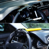 Универсално заключване на волана против кражба Заключване на въртящ се волан за автомобил Подобряване на сигурността за тежкотоварни автомобили