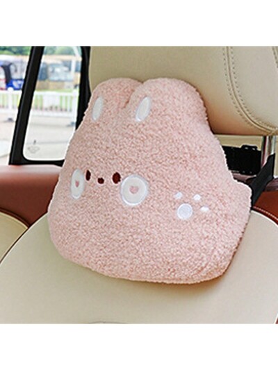 1 bucată tetiera mașină pernă pentru gât card gras iepure gras mașină pernă confortabilă pentru tetiera patru anotimpuri universală