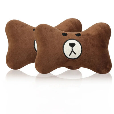 Pernă universală pentru gât Accesorii pentru mașini din desene animate Suport pernă pentru mașină Pernă cervicală drăguță Femei Tetiera de pluș Pernă pentru gât bărbat