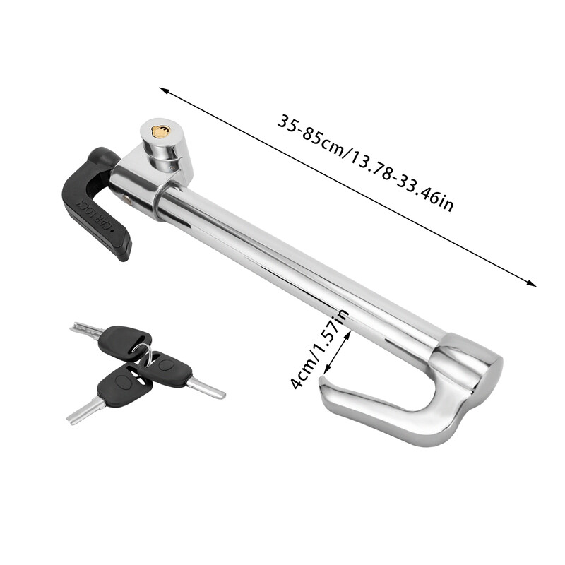 Универсална ключалка за автомобилен волан против кражба Ключалка за автомобилен волан с 3 ключа