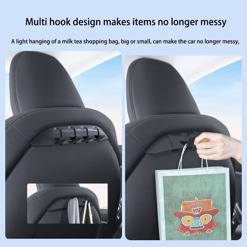 Za Tesla Model 3 /Y Naslon sjedala skrivena kuka Vješalica za prednje sjedalo ABS Stalak za pohranu Novi Model3 Highland Dodaci za automobile