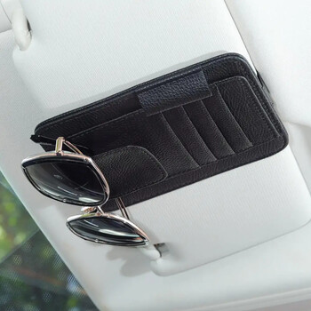 Αλεξήλιο αυτοκινήτου Mutil-Pocket Storage Organizer Auto Εσωτερικά αξεσουάρ Εγγράφων αυτοκινήτου Θήκη Πιστωτικής κάρτας Γυαλιά ηλίου Θήκη στυλό