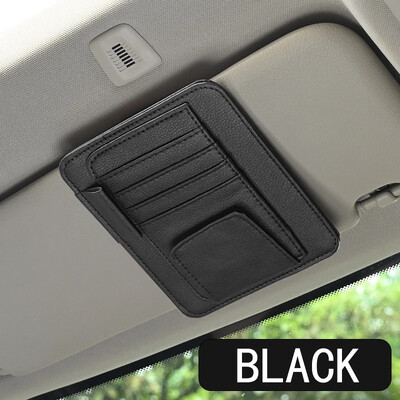 Parasolar pentru mașină Organizator de depozitare cu buzunar multifuncțional Accesorii pentru interior auto Husă pentru documente mașină Card de credit Ochelari de soare Suport pentru pixuri