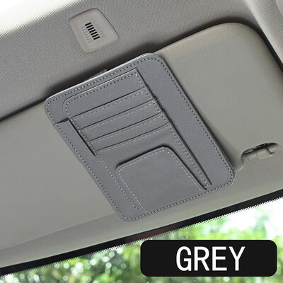 Parasolar pentru mașină Organizator de depozitare cu buzunar multifuncțional Accesorii pentru interior auto Husă pentru documente mașină Card de credit Ochelari de soare Suport pentru pixuri