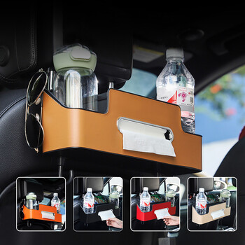 1PC Auto Seat Organizer ABS Αποθήκευση Προσκέφαλου Αυτοκινήτου με Ποτηροθήκη Τραπεζιού Αυτόματου Πίσω Καθίσματος για Αξεσουάρ εσωτερικού αυτοκινήτου