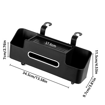 1PC Auto Seat Organizer ABS Αποθήκευση Προσκέφαλου Αυτοκινήτου με Ποτηροθήκη Τραπεζιού Αυτόματου Πίσω Καθίσματος για Αξεσουάρ εσωτερικού αυτοκινήτου