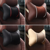 PU kožni pleteni jastuci za automobile Naslon za glavu Naslon za vrat Jastuk za potporu Dodaci za sjedala Automatski crni sigurnosni jastuk Univerzalni dekor