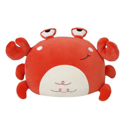 Pernă de pluș pentru mașină de desene animate Tetiera leu drăguț în formă de crab pernă moale pentru protecție a gâtului pentru cap Accesorii pentru mașină Interior femeie