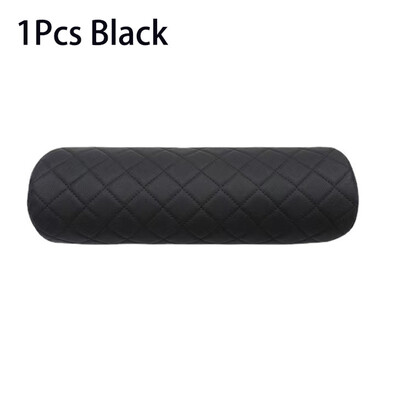 Luksusa automašīnas sēdekļa kakla spilvena galvas balsts automašīnas ādas atmiņas krēsls dzemdes kakla spilvens biroja krēsla sēdeklis, elpojošs cilindrisks galvas balsts