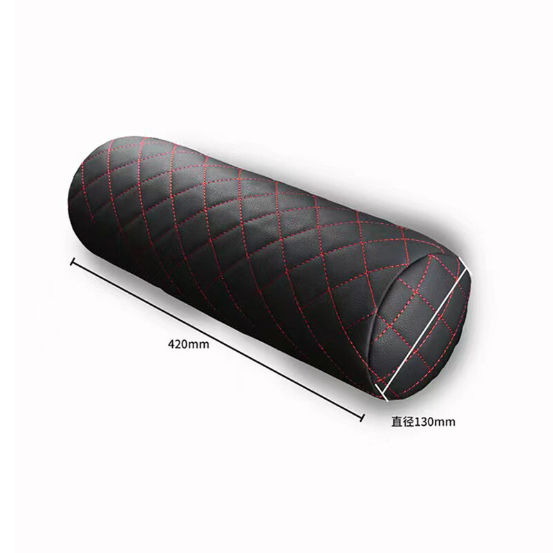 Luksusa automašīnas sēdekļa kakla spilvena galvas balsts automašīnas ādas atmiņas krēsls dzemdes kakla spilvens biroja krēsla sēdeklis, elpojošs cilindrisks galvas balsts
