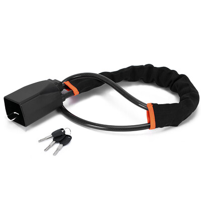 Автоматична ключалка за кола Горен монтаж Заключване на волана Защитна брава против кражба с ключове Устройства против кражба Заключване на колелото Стоманена каишка