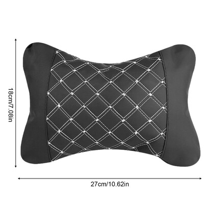 PU kožni pleteni jastuci za automobile Naslon za glavu Naslon za vrat Jastuk za potporu Dodaci za sjedala Automatski crni sigurnosni jastuk Univerzalni dekor