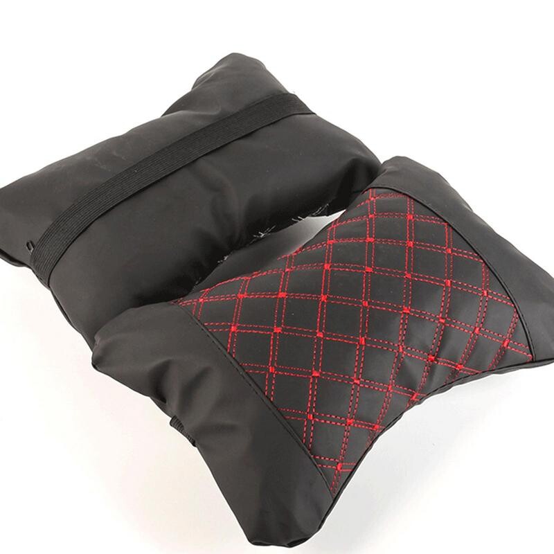 PU kožni pleteni jastuci za automobile Naslon za glavu Naslon za vrat Jastuk za potporu Dodaci za sjedala Automatski crni sigurnosni jastuk Univerzalni dekor