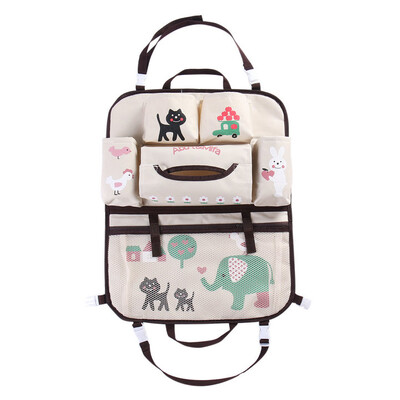 Анимационна чанта за съхранение на облегалката на бебешкото столче за кола, многофункционална висяща чанта с голям капацитет, органайзер за детска седалка, кутия за пътуване за малко дете