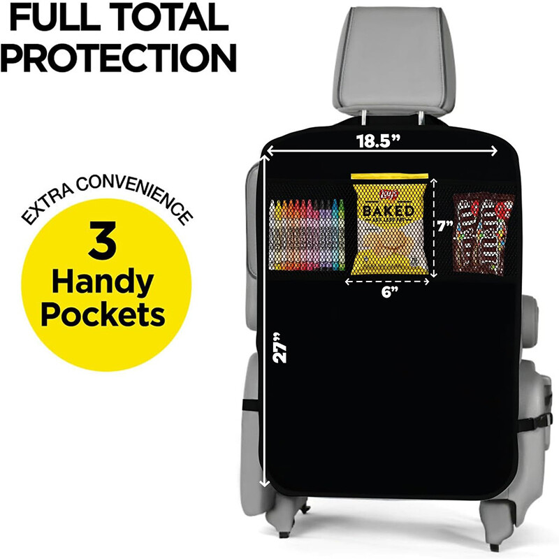 600D Oxford Vodootporne patosnice Zaštita stražnjeg sjedala od prljavštine, blata, ogrebotina Navlaka za stražnja sjedala automobila za djecu s organizatorima za pohranu