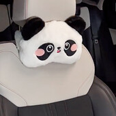 1 bucată desene animate femeie pernă pentru cap de mașină pernă pentru gât drăguț de pluș confort pernă pentru mașină pernă pentru gât patru anotimpuri consumabile auto generale