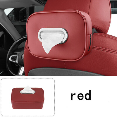 Držač kutije za maramice za automobil Koža od mikrovlakana Središnja konzola automobila Naslon za ruke Kutija za ubruse Štitnik za sunce Maramica za stražnje sjedalo s remenom za pričvršćivanje
