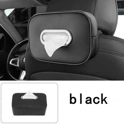 Držač kutije za maramice za automobil Koža od mikrovlakana Središnja konzola automobila Naslon za ruke Kutija za ubruse Štitnik za sunce Maramica za stražnje sjedalo s remenom za pričvršćivanje