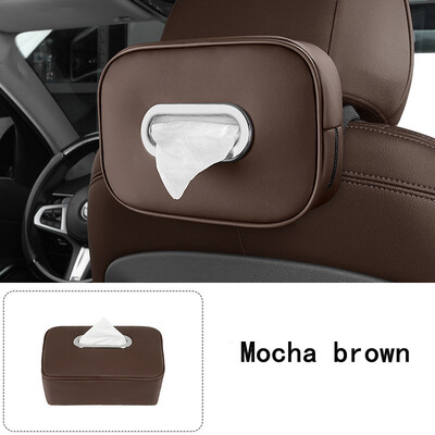 Držač kutije za maramice za automobil Koža od mikrovlakana Središnja konzola automobila Naslon za ruke Kutija za ubruse Štitnik za sunce Maramica za stražnje sjedalo s remenom za pričvršćivanje
