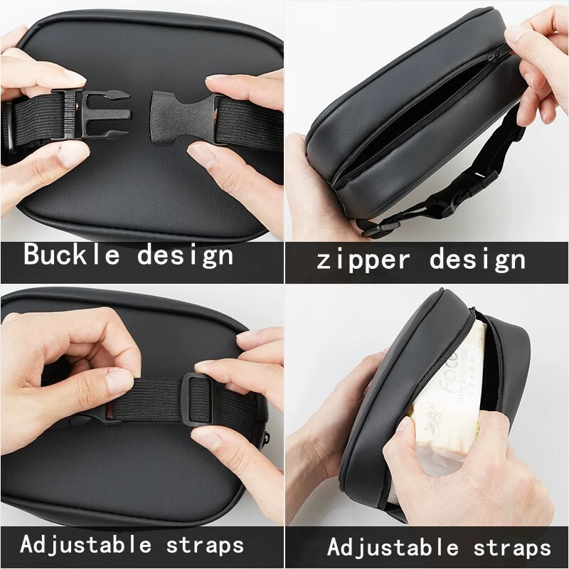 Držač kutije za maramice za automobil Koža od mikrovlakana Središnja konzola automobila Naslon za ruke Kutija za ubruse Štitnik za sunce Maramica za stražnje sjedalo s remenom za pričvršćivanje