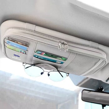 Τσάντα αποθήκευσης Sun Visor αυτοκινήτου Δερμάτινη τσάντα αποθήκευσης τηλεφώνου πολλαπλών λειτουργιών για αξεσουάρ Volvo S60 S90 XC40 XC60 V90 S40 S80L