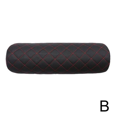 Cilindru universal super moale din piele Tetiera pentru mașină, cu spumă cu memorie, respirabilă, pernă pentru cap, suport pentru gât, pernă de odihnă, accesorii auto