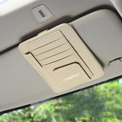 Model din fibră de carbon la modă pentru Geely Car Suport pentru ochelari de soare Accesorii pentru vizor Interior Auto pentru Prefață 2025 2024 2023 2022