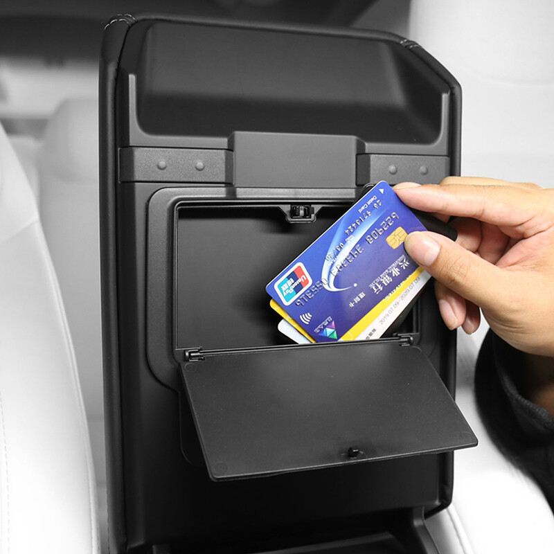 Pentru Tesla Model 3 Highland 2024 Cotieră Cutie de depozitare magnetică ascunsă Accesorii pentru interiorul mașinii ABS Gadget-uri Carcasă organizatoare