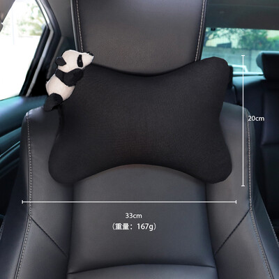 Slatka crtana lutka Panda Ice Silk Dodaci za unutrašnjost automobila Sjedalo Naslon za glavu Jastuk za vrat Potpora Univerzalna navlaka za auto sigurnosni pojas