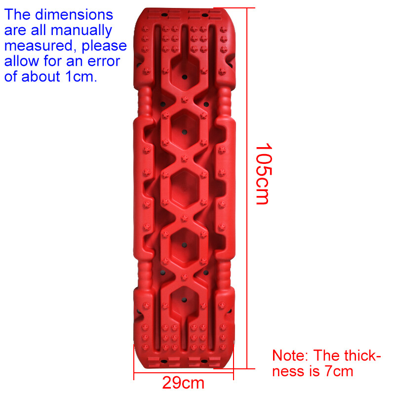 Izuzetno otporan PP visoke čvrstoće 105 cm Dodaci za terenske automobile Daske za vuču Oporavak tračnica 4x4 Alat za spašavanje u hitnim slučajevima Snijeg Pjesak Blato