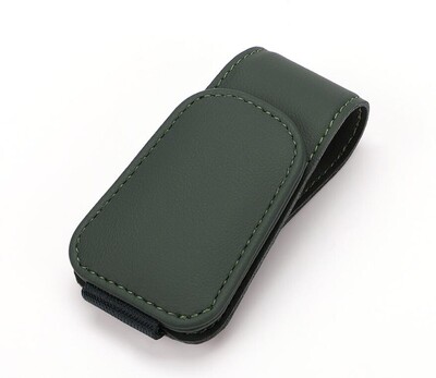 Suport pentru ochelari de soare pentru parasolar de mașină, suport de fixare pentru ochelari de vedere din piele, suport magnetic pentru ochelari și clemă pentru card de bilet