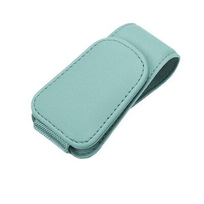 Suport pentru ochelari de soare pentru parasolar de mașină, suport de fixare pentru ochelari de vedere din piele, suport magnetic pentru ochelari și clemă pentru card de bilet