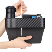 Kutija za organizatore za popunjavanje otvora u autosjedalici Držač za pohranu na prednjem sjedalu automobila ABS Kutija za organizatore s prorezima za auto sjedalo Univerzalna unutrašnjost automobila