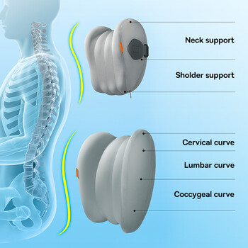 Възглавница за врата на кола Baseus, облегалка за глава, талия, 3D опора за седалка от мемори пяна за почивка на врата при пътуване, дишаща лумбална възглавница за кола, притурка