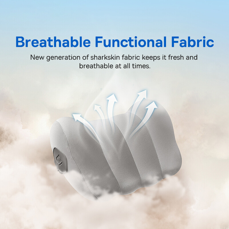 Baseus Jastuk za vrat u automobilu Naslon za glavu Struk Podrška za sjedalo od 3D memorijske pjene za odmor za vrat na putovanju Prozračna lumbalna jastučić za leđa u automobilu Gadget