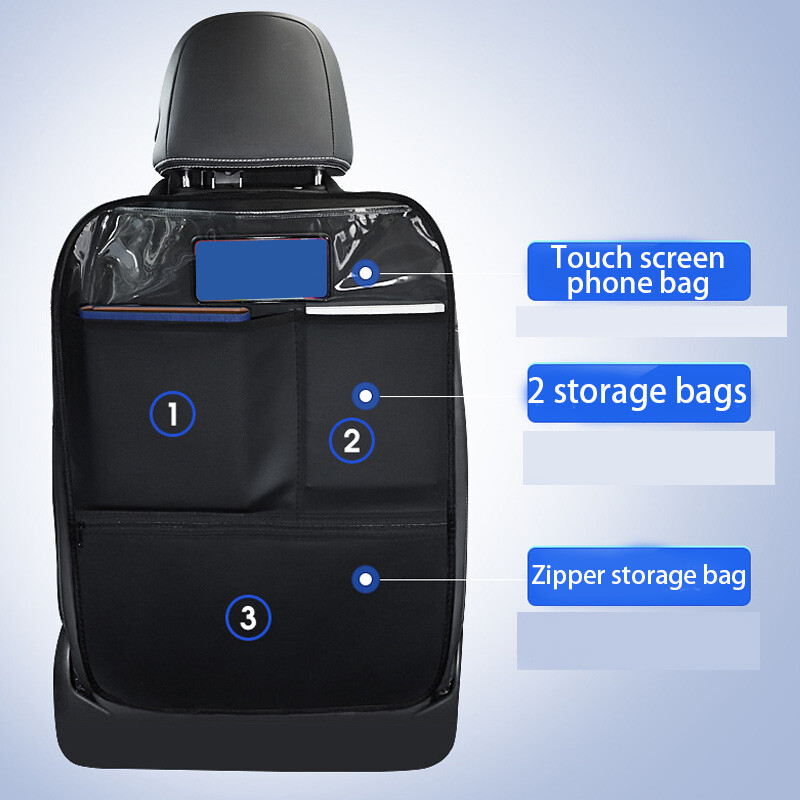 Jastučić protiv udarca u automobilu Unutarnji jastučić za naslon sjedala Jastučići protiv udaraca za djecu Univerzalna zaštitna podloga za naslon auto sjedala Torba za naslon protiv prljavštine