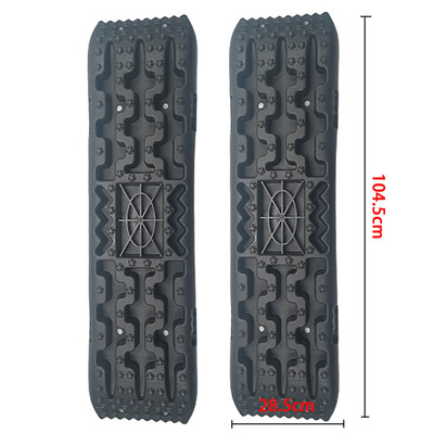 Super-Tough de înaltă rezistență PP 104cm Accesorii pentru mașină off-road Plăci de tracțiune Recuperare șine 4x4 Instrument de salvare de urgență Zăpadă Nisip Noroi