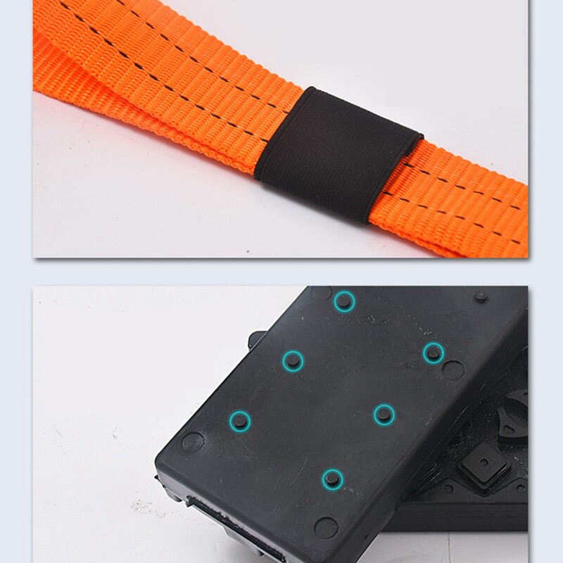 Daska za bijeg iz automobila, otporna na klizanje, neravna površina, fleksibilna traka, jaka vučna sila, brzo zatezanje, prijenosna za vozilo, 1 traka