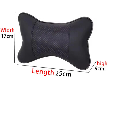 Automobilski jastuci za vrat s obje strane Pu koža Pakiranje od 1 komada Naslon za glavu za ublažavanje bolova u glavi Univerzalni jastuk za automobile ispunjen vlaknima