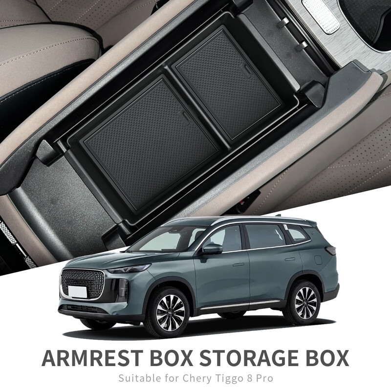 za Chery Tiggo8 Pro/8 Pro Max 2024 2025 Naslon za ruke za automobil Kutija za pohranu Organizator Kutija Dodaci za unutrašnjost Središnja konzola Ladica za pohranu