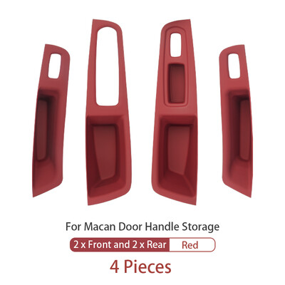 Za Porsche Macan LHD vrata automobila Unutarnja ručka Poklopac ploče Ručka na vratima Organizator za pohranu Zaštitne naljepnice Dodaci za interijer