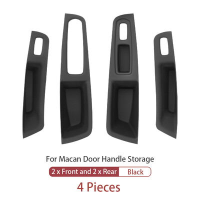 Za Porsche Macan LHD vrata automobila Unutarnja ručka Poklopac ploče Ručka na vratima Organizator za pohranu Zaštitne naljepnice Dodaci za interijer