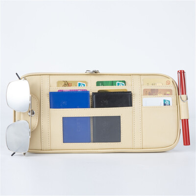 Torba za pohranu suncobrana za automobil Višenamjenski organizator za vizir za automobil Torbica za telefon Držač za sunčane naočale Držač za kartice Držač za pohranu ulaznica