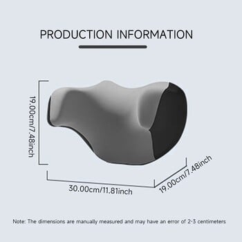1 Προσκέφαλο αυτοκινήτου σε σχήμα U χωρίς μαξιλάρι με στραβό λαιμό Προμήθειες αυτοκινήτου Ταξίδι ύπνου σε σχήμα U Βαμβακερό μαξιλάρι λαιμού μνήμης