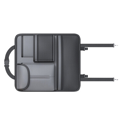 Geantă de depozitare pentru spate a scaunului auto Cutie de depozitare din piele multifuncțională Geantă de depozitare a mașinii cu cutii de șervețele Amenajare Aranjarea interiorului mașinii