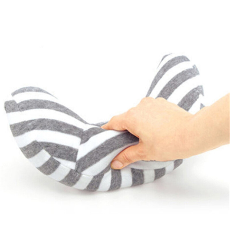 Dispozitiv de susținere cu protecție în dungi Pernă Centuri de siguranță pentru mașină Scaun de pernă Dormit Relaxare Suport pentru gât Tetiera Perne moi pentru mașină