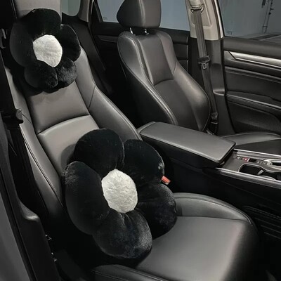 Moda drăguță flori pernă mașină talie creativă tetiera mașină pernă de protecție a gâtului pernă moale și confortabilă accesorii auto pentru femei