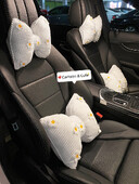 Floare de desene animate nou sosire patru anotimpuri suport lombar universal mașină talie pernă gât tetiera ornament interior mașină